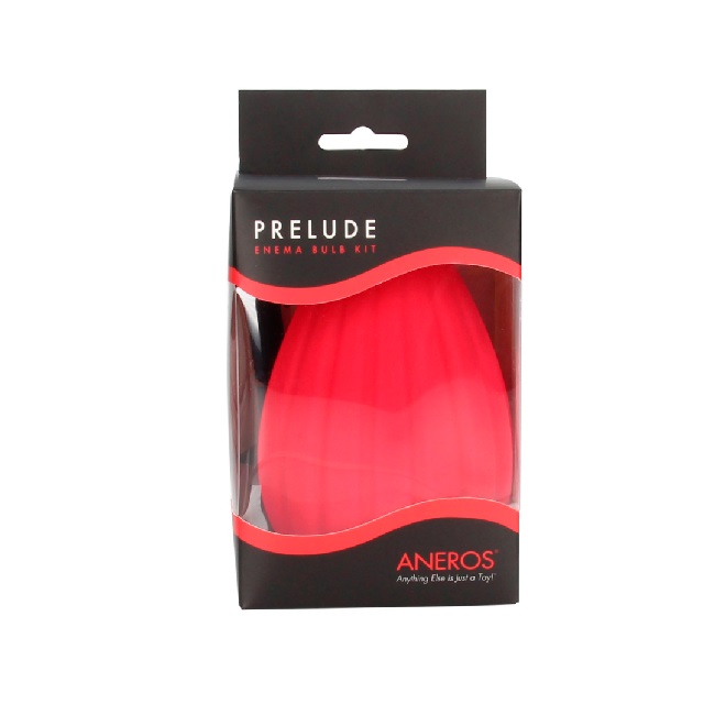 Aneros Prelude Enema Bulb Kit - Red